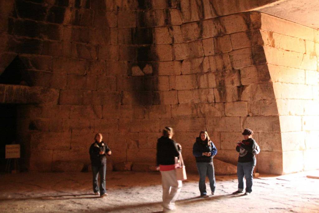 Interior del Tesoro de Atreo.