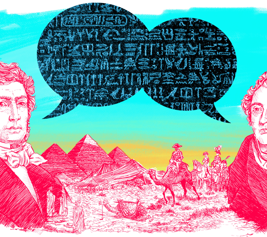 Champollion y Thomas Young